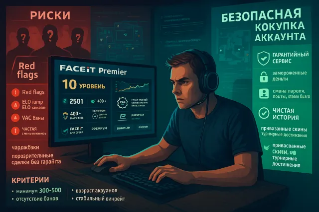 Как купить Faceit Premier и безопасно повысить рейтинг: проверенные способы выбора и продажи аккаунта